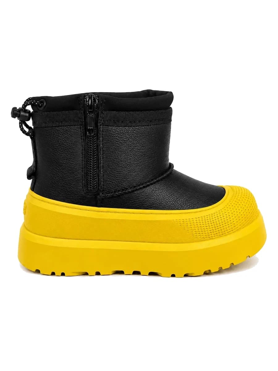 UGG Kids Mini Weather Hybrid Black Leather Summer