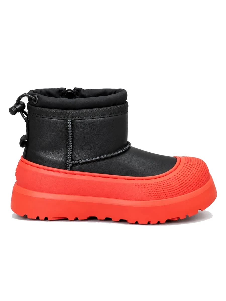 Kids Mini Weather Hybrid Leather Black Orange