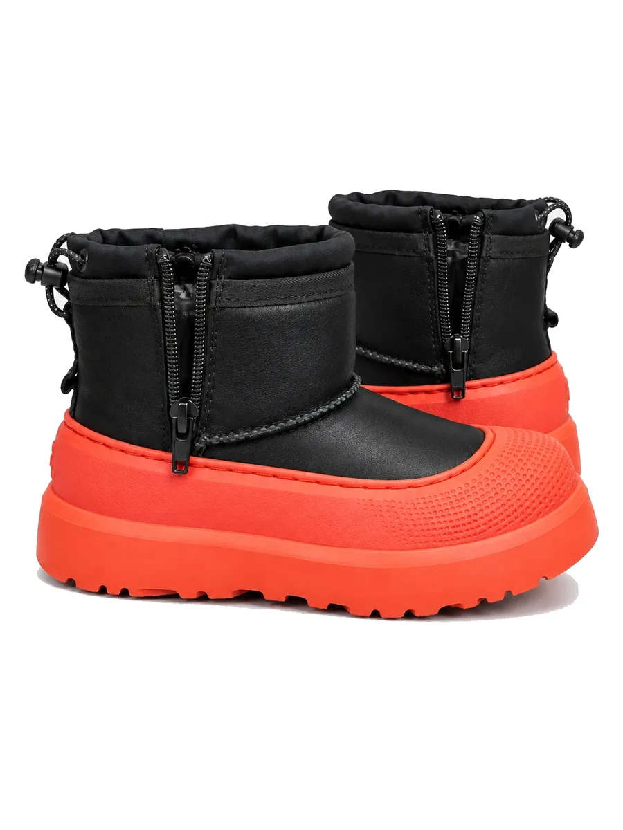 Kids Mini Weather Hybrid Leather Black Orange — фото 3