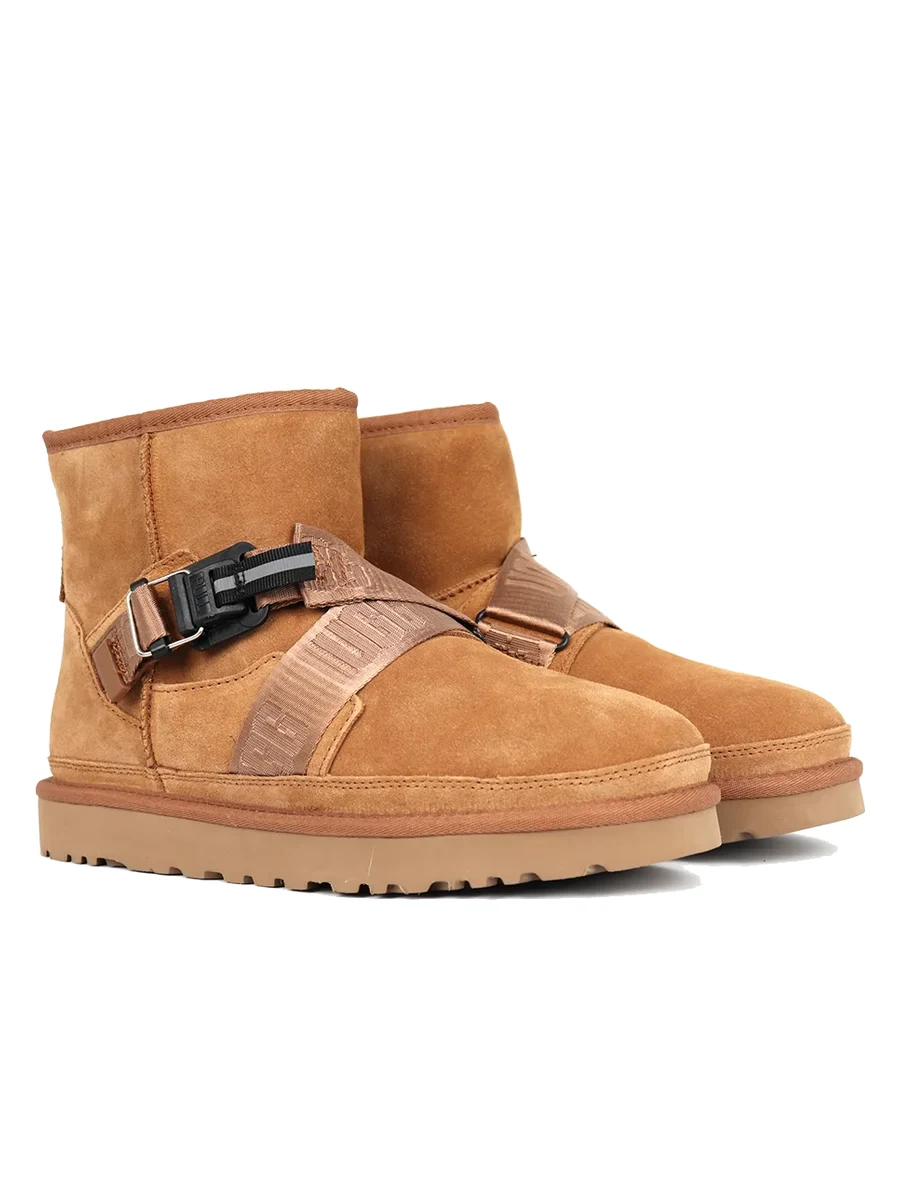 UGG Mens Classic Mini Quickclick Boot Chestnut