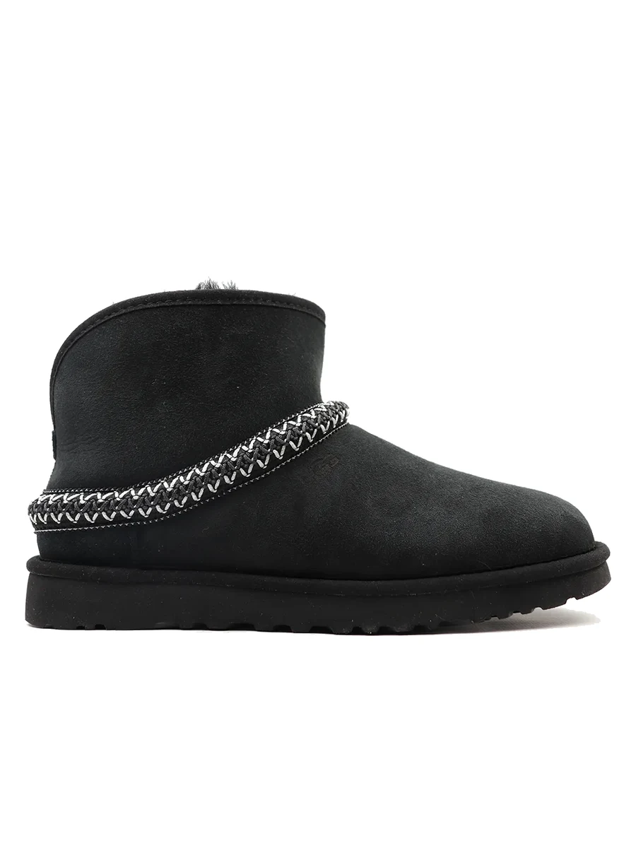 UGG Classic Mini Cresent Black
