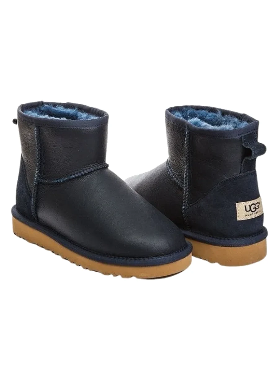 UGG Mens Classic Mini Metallic Navy