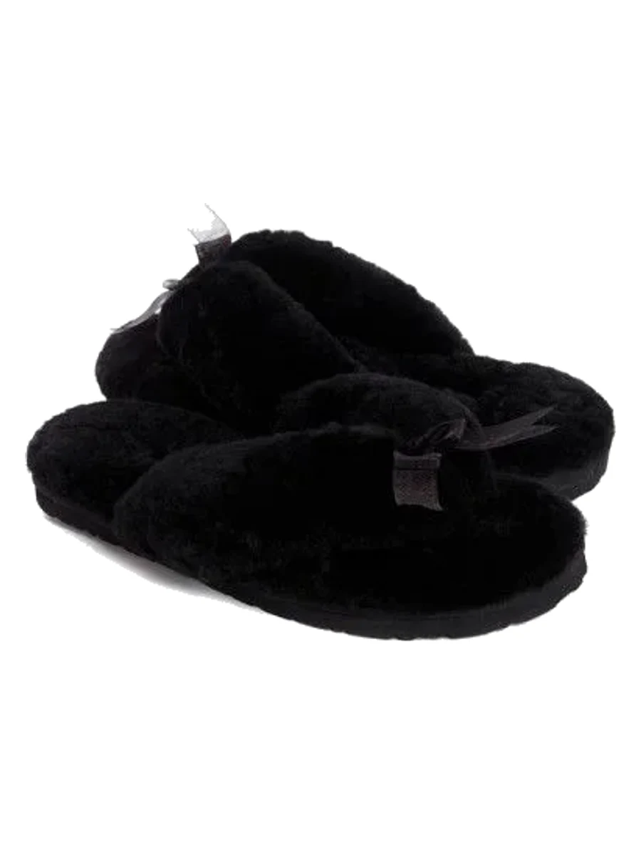UGG Fluff Flip Flop II Black