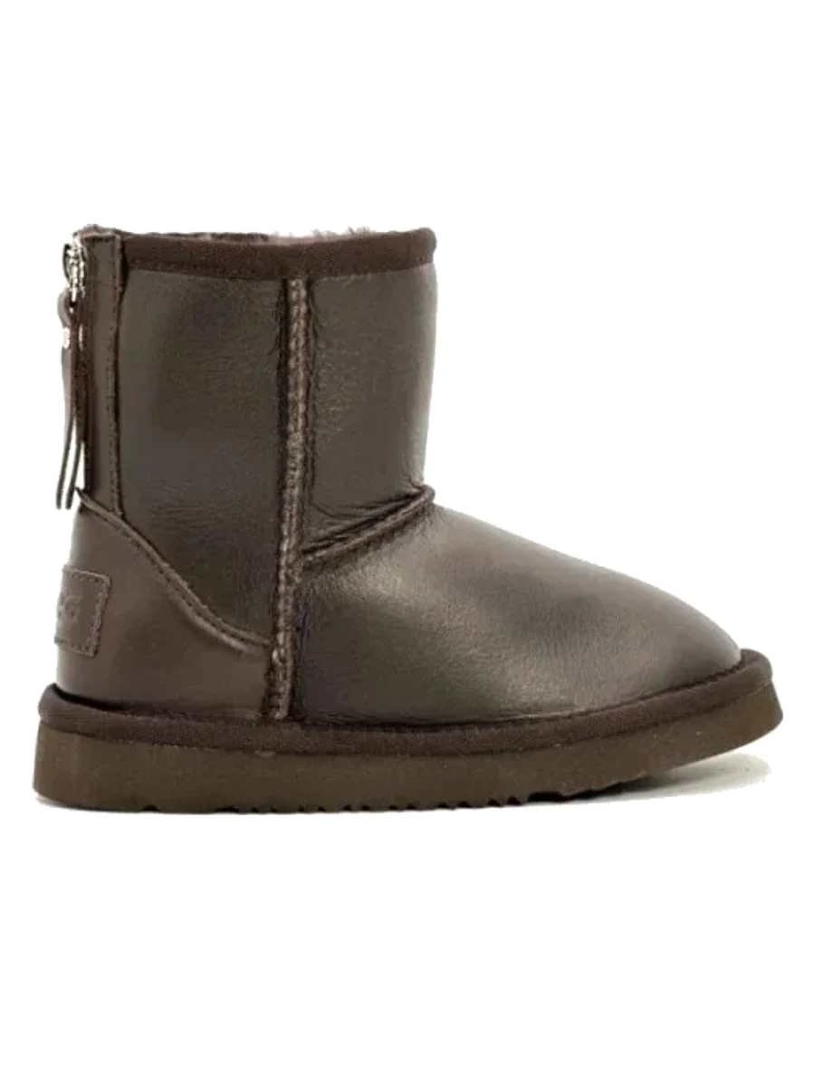 UGG Kids Zip Metallic Chocolate