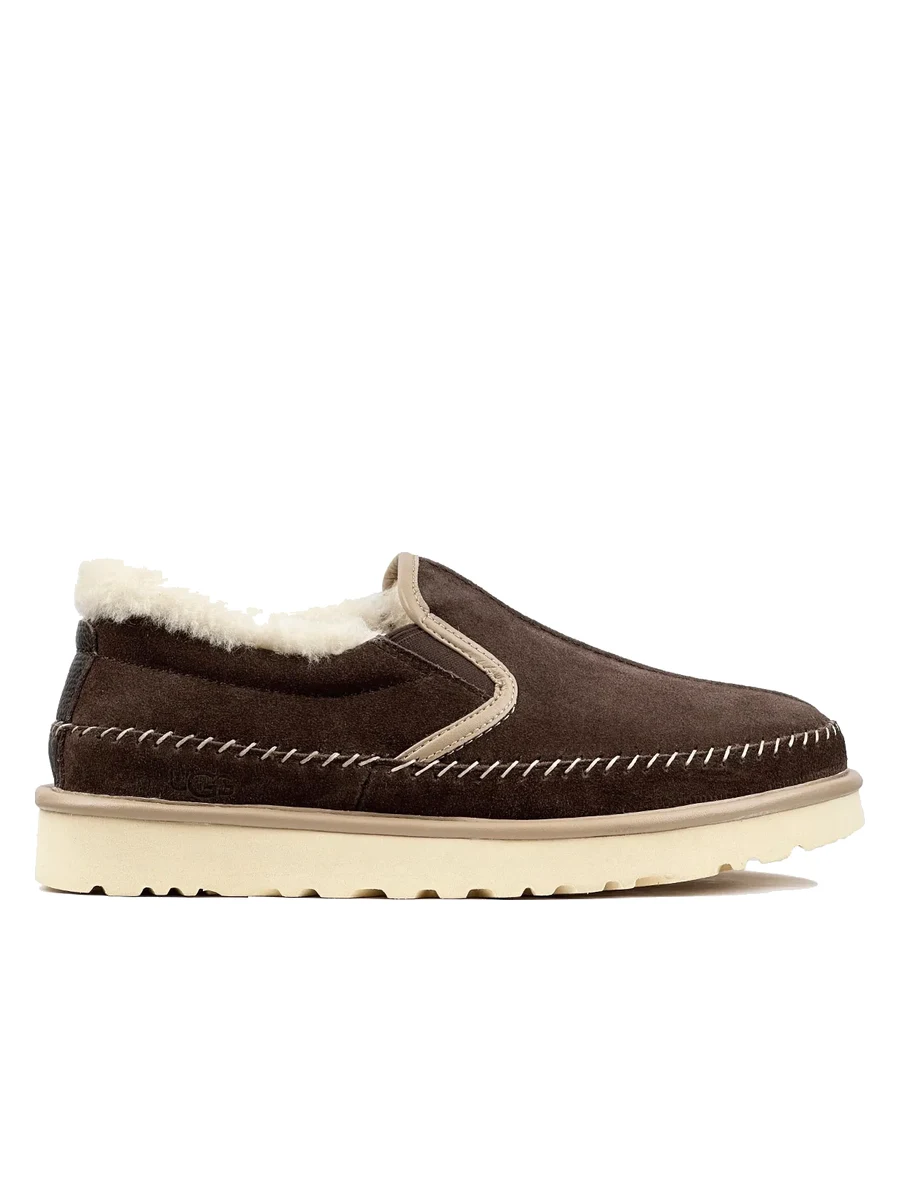 UGG Mens Stitch Slip On Chocolate