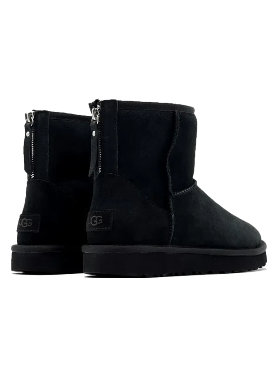 UGG Classic Mini Zip II Black (без камней)