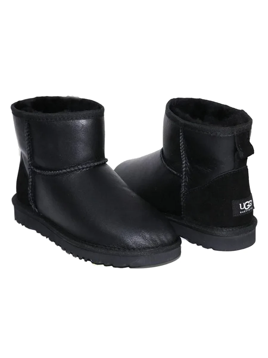 UGG Mens Classic Mini Metallic Black