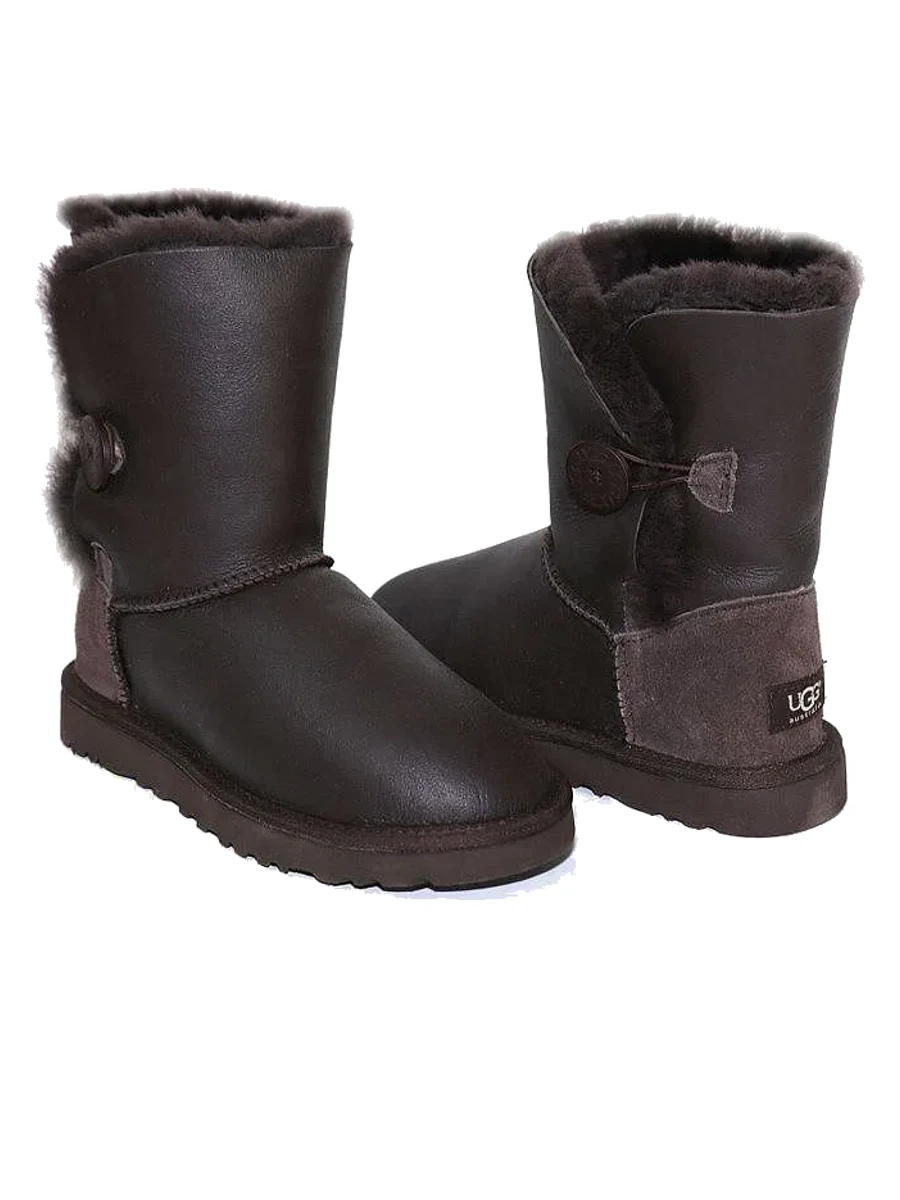 UGG Bailey Button Metallic Chocolate