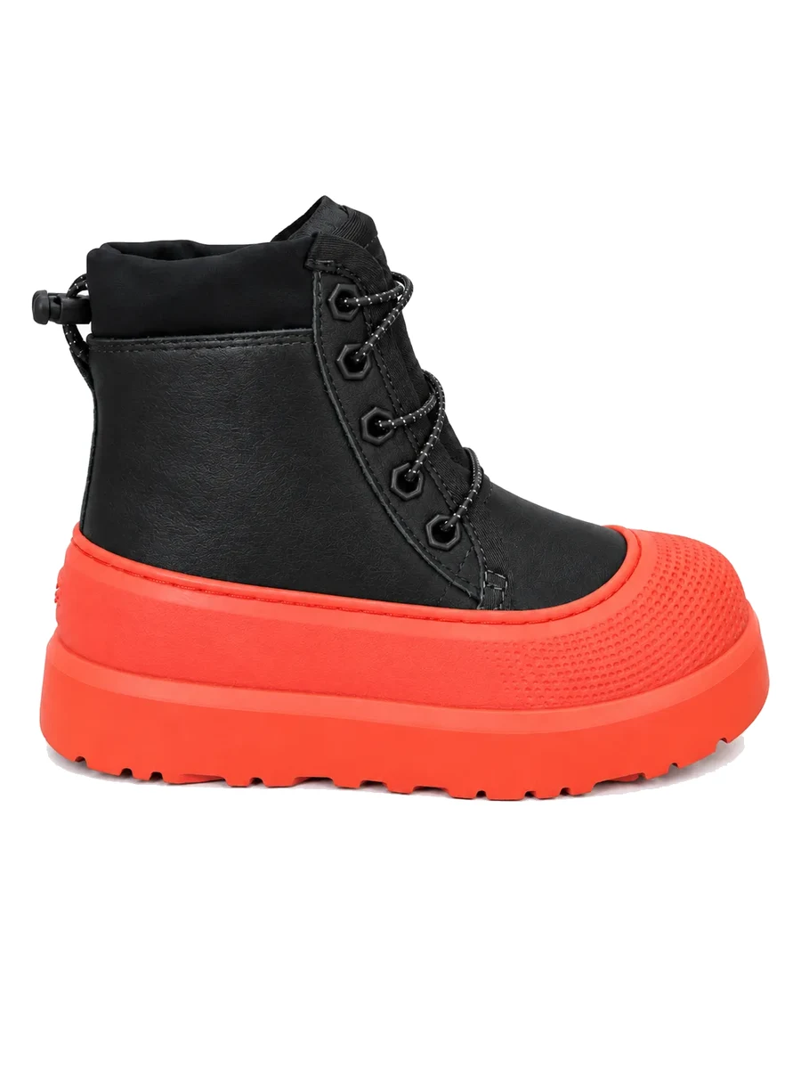Kids Neumel Weather Hybrid Leather Black Orange