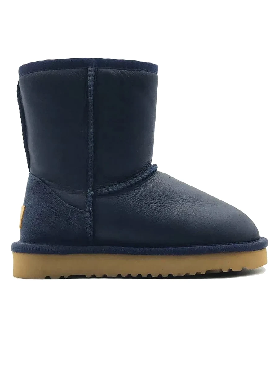 UGG Kids Classic Short Metallic Navy