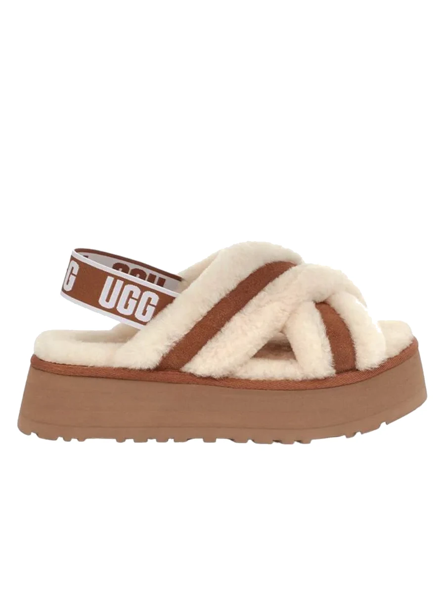 UGG W Disco Cross Slide Chestnut