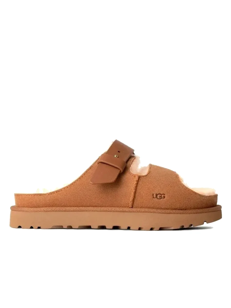 UGG Greenport Strap Slide Chestnut